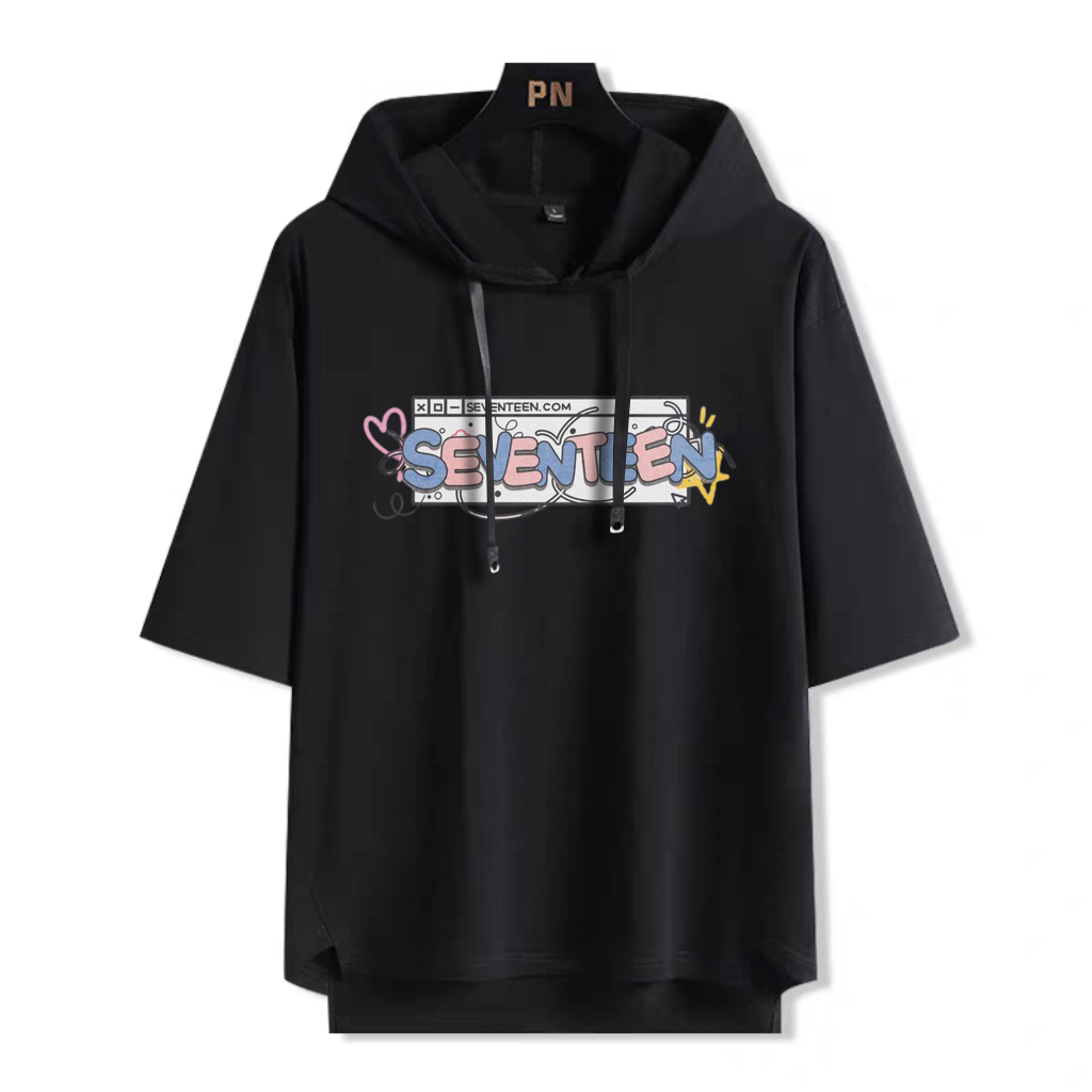 SEVENTEEN 連帽短袖T恤-ZUIHANG SHOP