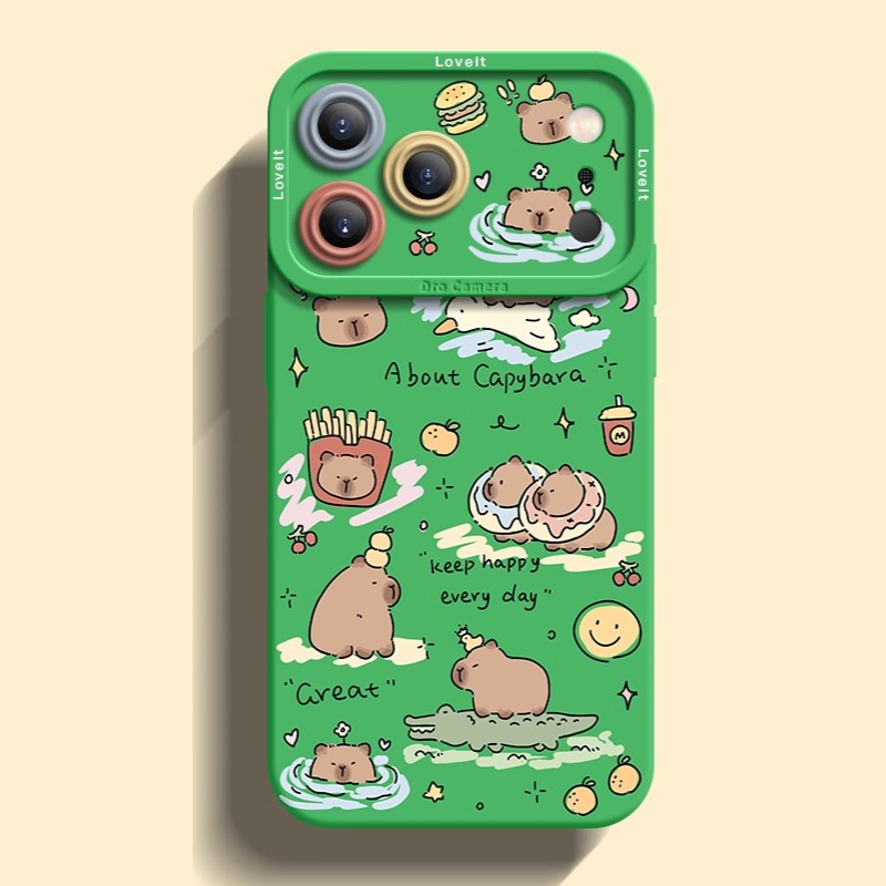 卡皮巴拉液態矽膠全包防摔軟殼