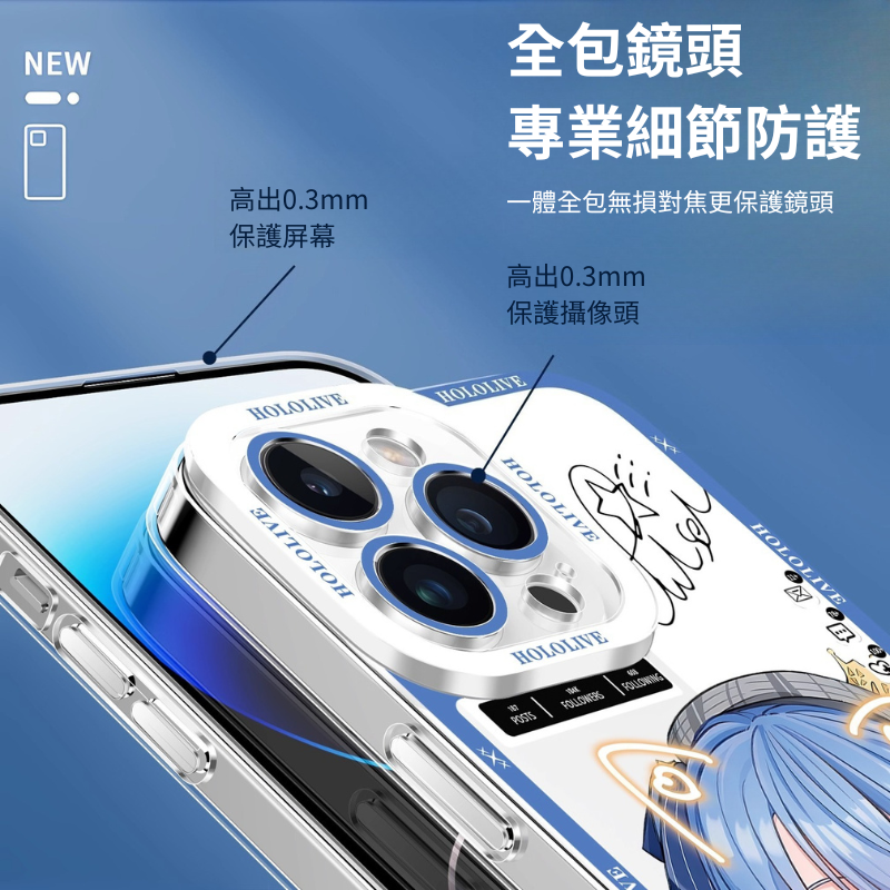 Hololive虛擬主播天使眼透明防摔軟殼-ZUIHANG SHOP