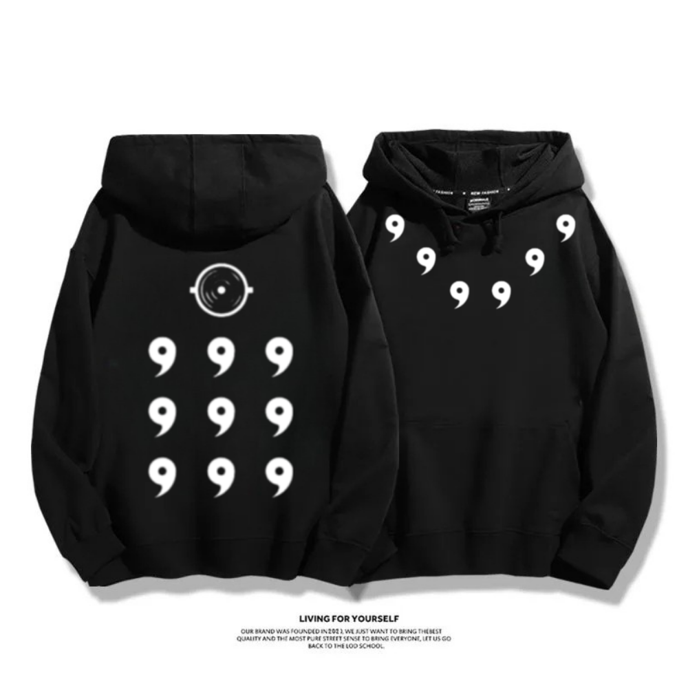 火影忍者宇智波斑六道模式 2025秋冬新款 親子情侶裝連帽衛衣