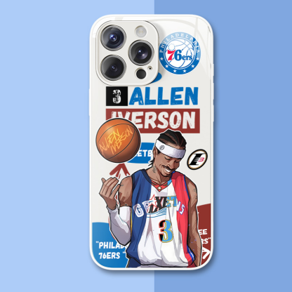 NBA球星新款高清全包防摔玻璃殼