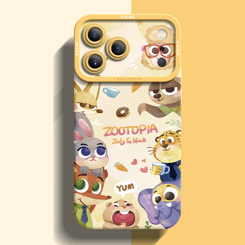 動物方城市液態矽膠全包防摔軟殼