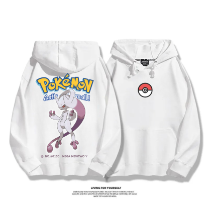 寶可夢 超級進化 2025秋冬新款 親子情侶男女連帽衛衣