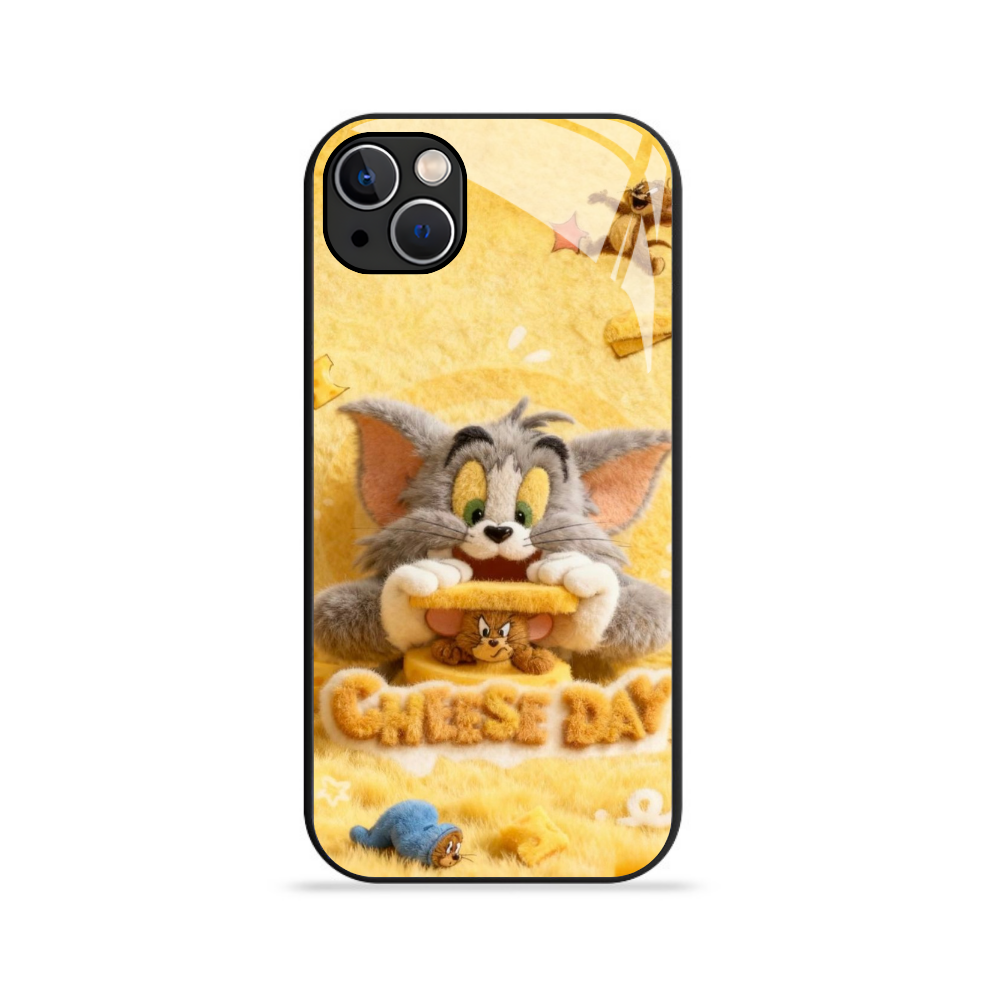 湯姆貓與傑利鼠 新款高清全包防摔玻璃殼