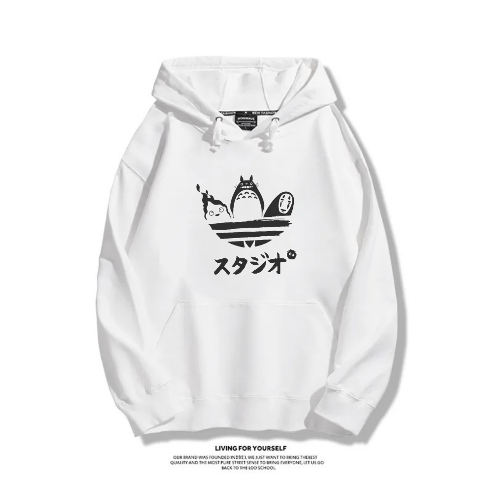 吉卜力龍貓 秋冬新款 親子情侶裝連帽衛衣