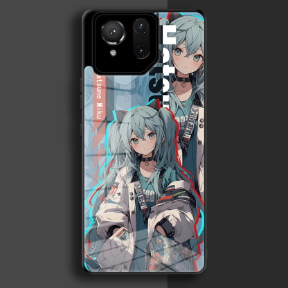 ROG初音未來鋼化玻璃手機殼