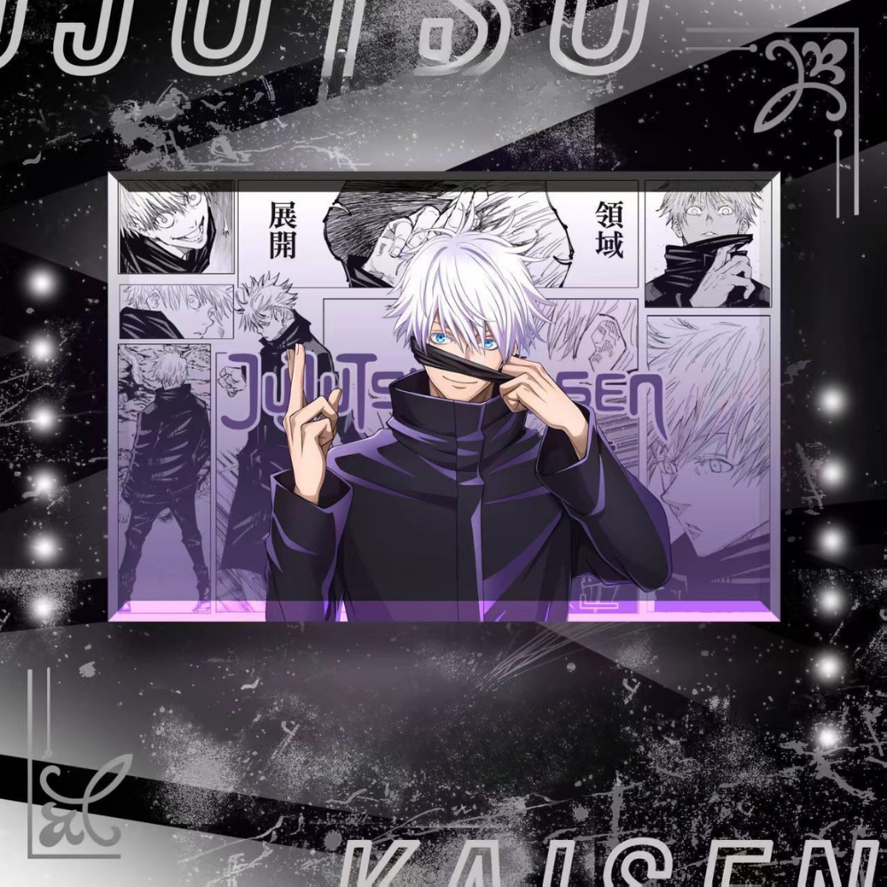 咒術迴戰透光水晶磚 附贈發光底座