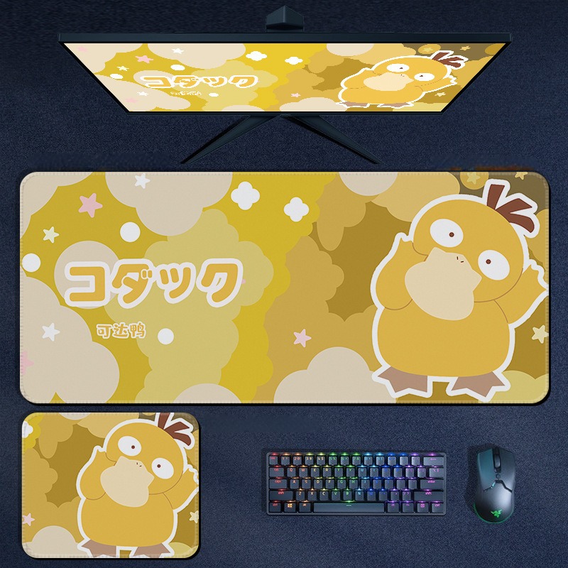 寶可夢 Pokémon 超大滑鼠墊｜加厚電競遊戲桌墊
