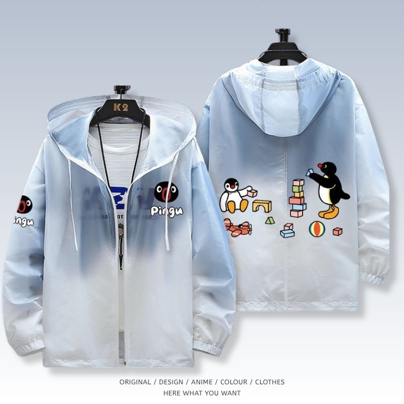 企鵝家族 Pingu 全機能抗UV涼感漸變防曬外套