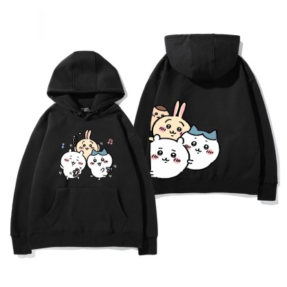 Chiikawa 2025秋冬新款 親子情侶男女連帽衛衣