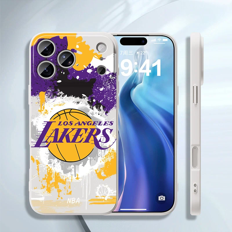 NBA 水墨風液態矽膠手機殼