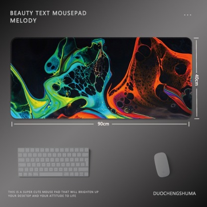 油畫暈染 主題桌墊 布質滑鼠墊-ZUIHANG SHOP