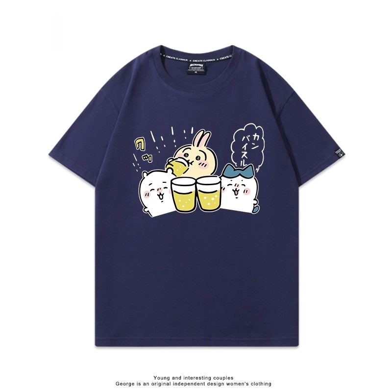 Chiikawa 2025親子情侶男女同款 印花短袖T恤-ZUIHANG SHOP