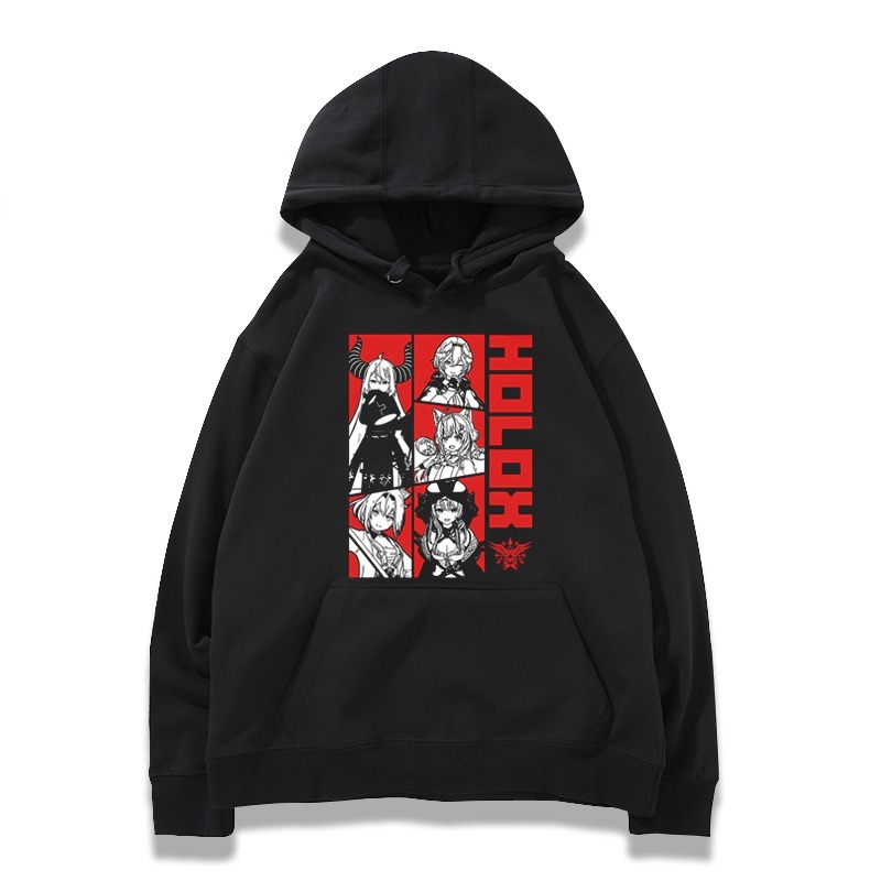 Hololive 虛擬主播 2025秋冬新款 親子情侶裝連帽衛衣