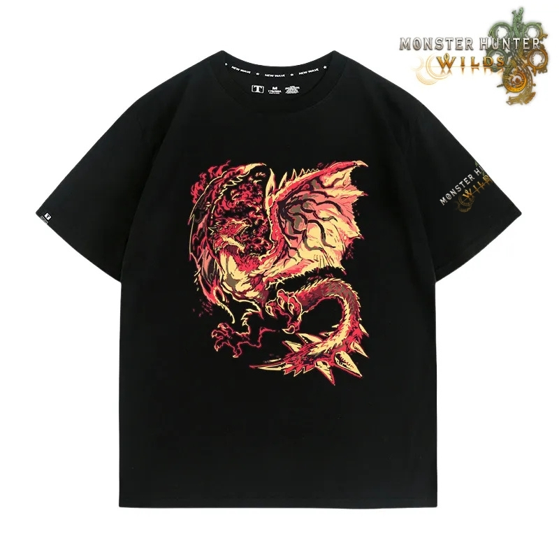 魔物獵人荒野印花短袖T恤