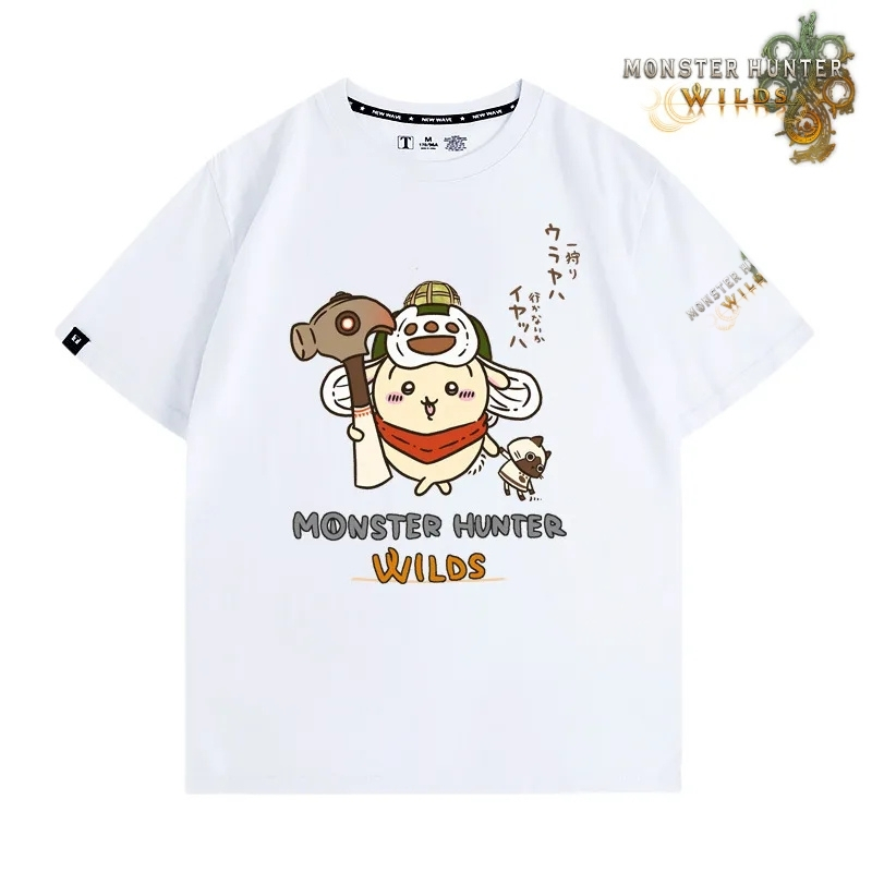 魔物獵人荒野印花短袖T恤