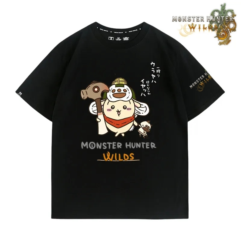 魔物獵人荒野印花短袖T恤