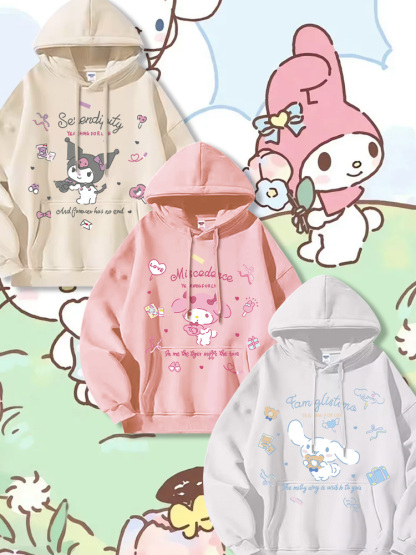 三麗鷗新款 親子情侶男女款連帽衛衣-ZUIHANG SHOP