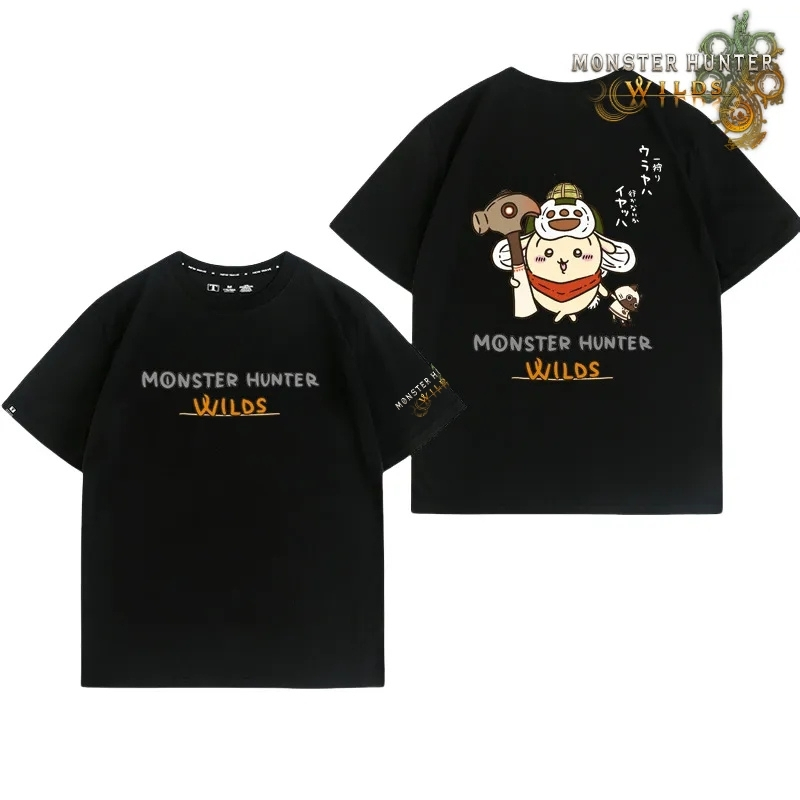 魔物獵人荒野印花短袖T恤