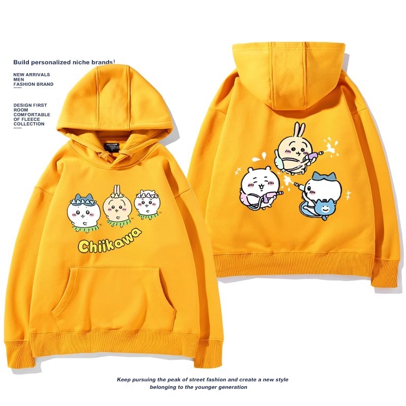 Chiikawa新款 親子情侶男女款連帽衛衣-ZUIHANG SHOP