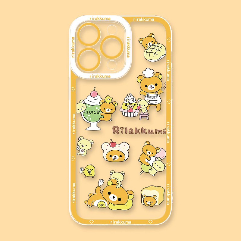 rirakkuma輕鬆熊天使眼透明防摔軟殼-ZUIHANG SHOP
