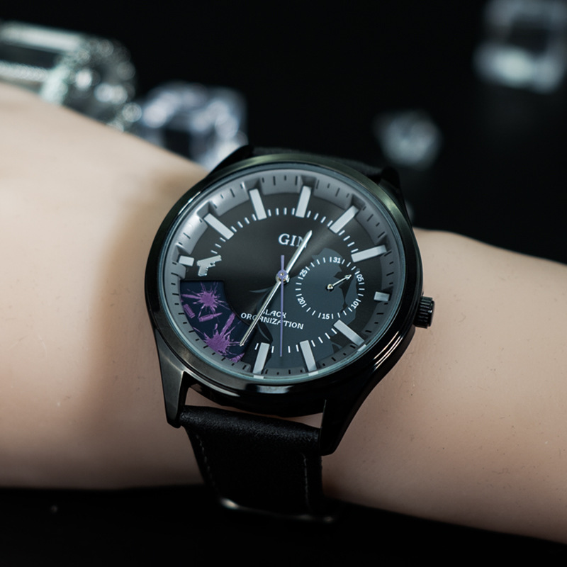 名偵探柯南 琴酒四針石英錶-ZUIHANG SHOP