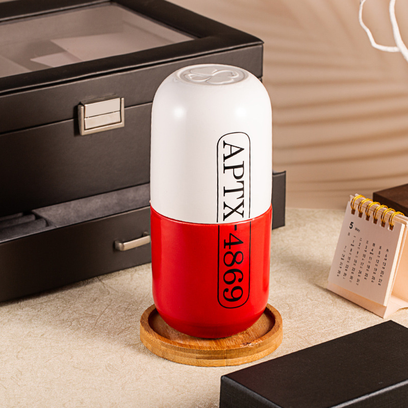 名偵探柯南水杯 幸運石正版授權APTX-4869膠囊陶瓷杯-ZUIHANG SHOP