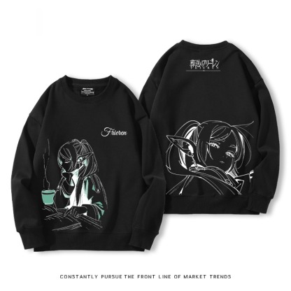 葬送的芙莉蓮 秋冬新款 親子情侶裝圓領長袖