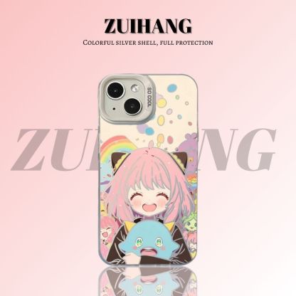 間諜家家酒彩銀線條漸變防摔手機殼-ZUIHANG SHOP