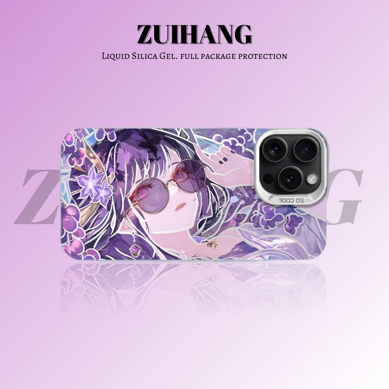 原神彩銀線條漸變防摔手機殼-ZUIHANG SHOP