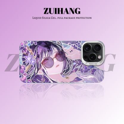 原神彩銀線條漸變防摔手機殼-ZUIHANG SHOP