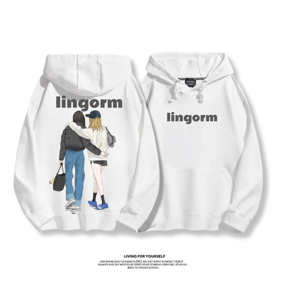 LINGORM 2025秋冬新款 親子情侶男女連帽衛衣