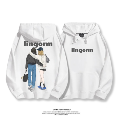 LINGORM 2025秋冬新款 親子情侶男女連帽衛衣