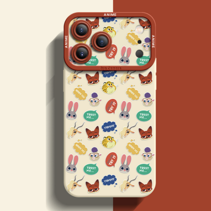 動物方城市液態矽膠全包防摔軟殼