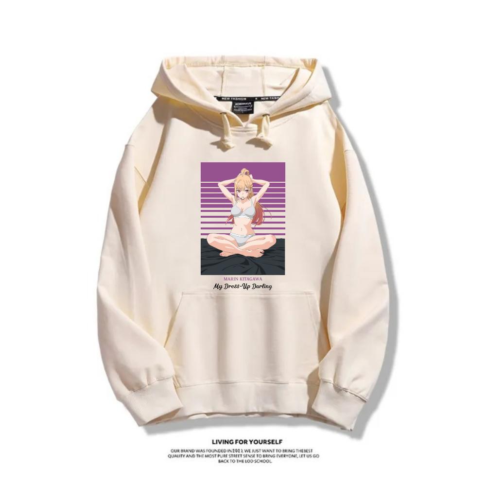 戀上換裝娃娃 秋冬新款 情侶裝連帽衛衣