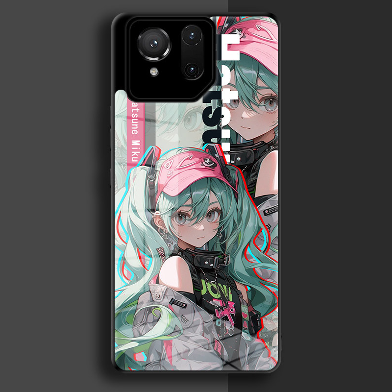 ROG初音未來鋼化玻璃手機殼