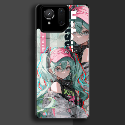 ROG初音未來鋼化玻璃手機殼