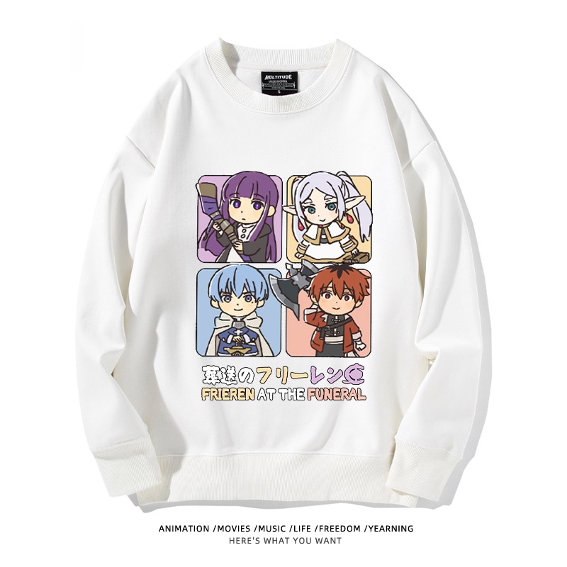 葬送的芙莉蓮 秋冬新款 親子情侶裝圓領長袖