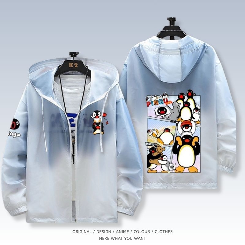 企鵝家族 Pingu 全機能抗UV涼感漸變防曬外套