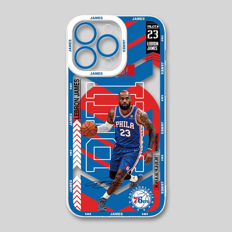NBA詹姆斯天使眼透明手機殼