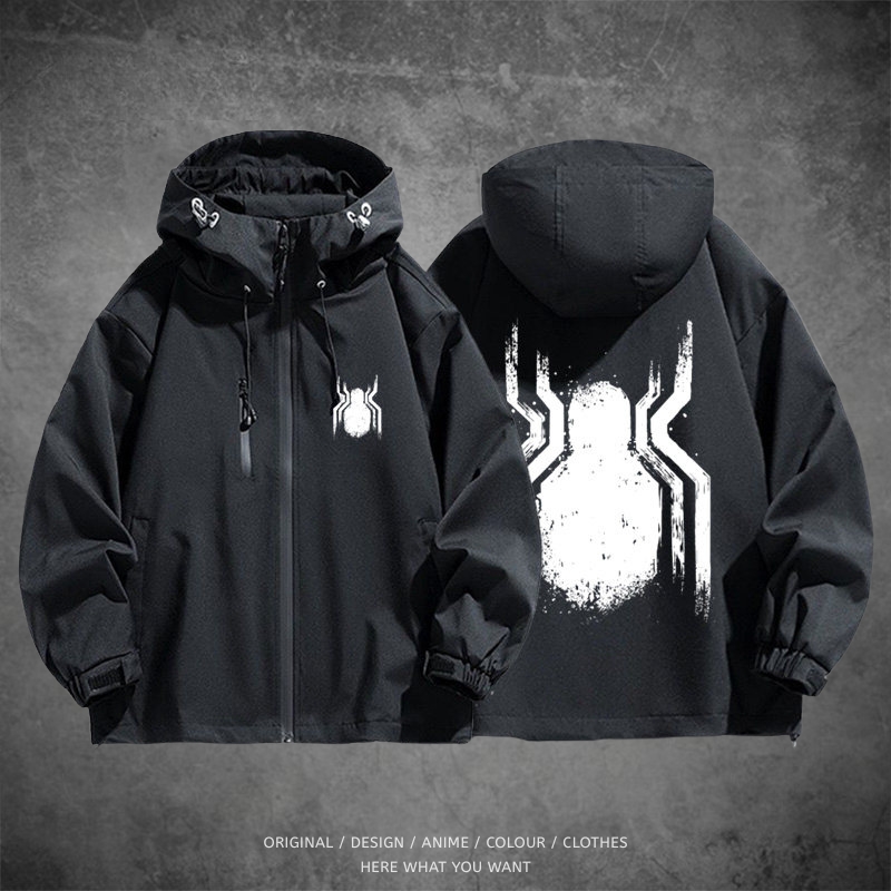 蜘蛛人 Spider-Man 戶外機能防風防水衝鋒衣
