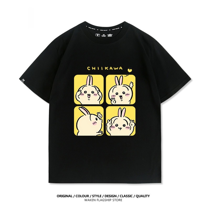 Chiikawa 2025親子情侶男女同款 印花短袖T恤