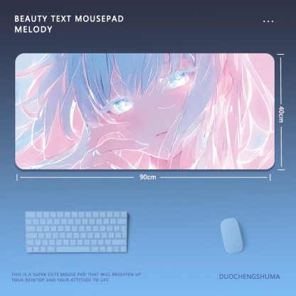 炫彩流光美女 主題桌墊 布質滑鼠墊-ZUIHANG SHOP