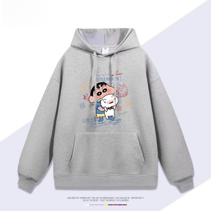 蠟筆小新 聯名衛衣2025秋冬新款 親子情侶裝連帽衛衣