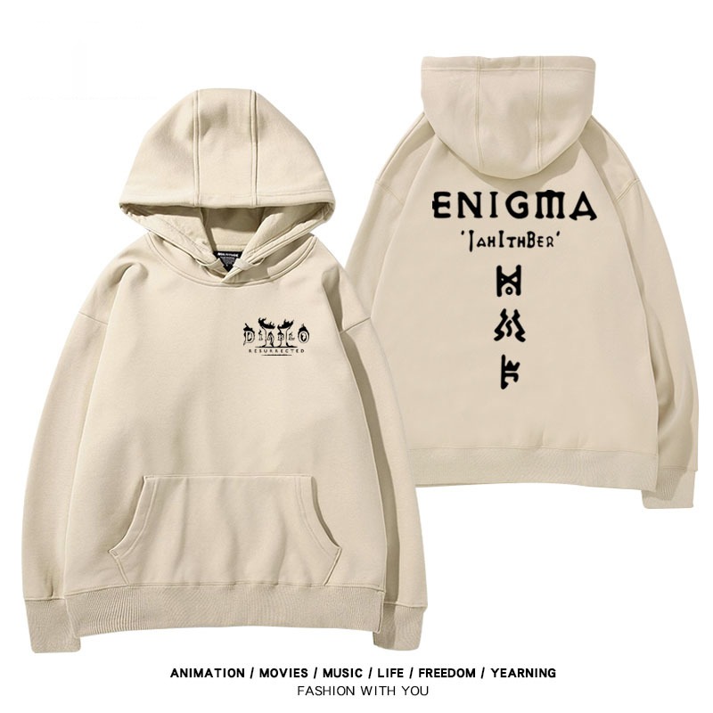 暗黑破壞神 秋冬新款 親子情侶裝連帽衛衣