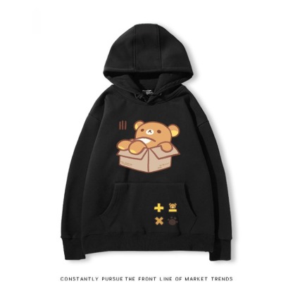 拉拉熊 秋冬新款 親子情侶裝連帽衛衣