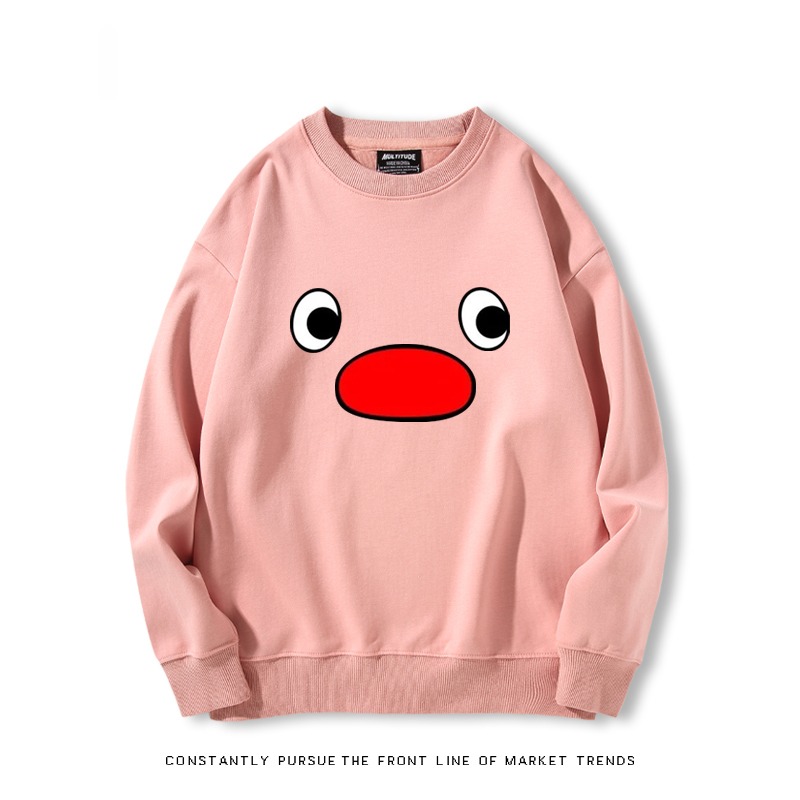 企鵝pingu 秋冬新款 親子情侶裝圓領長袖