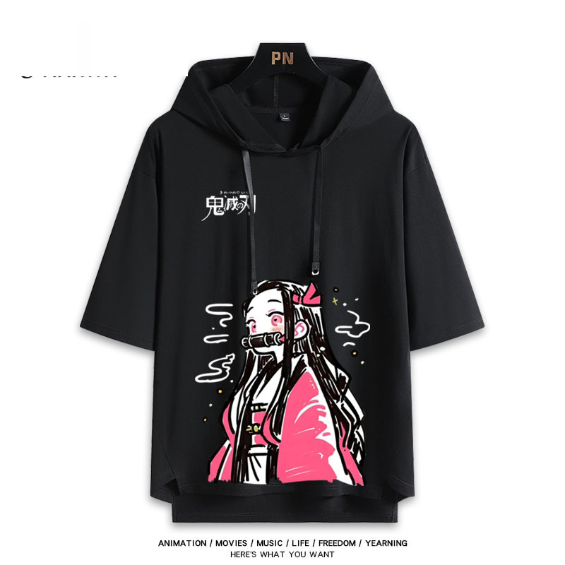 鬼滅之刃 連帽短袖T恤-ZUIHANG SHOP
