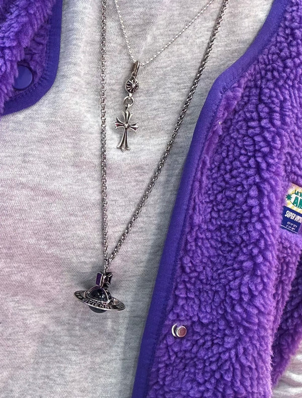 Vivienne Westwood X NANA 土星項鍊｜VWXNANA 限量聯名法瑯吊墜・2色可選