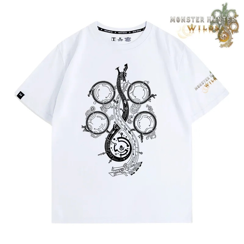 魔物獵人荒野印花短袖T恤